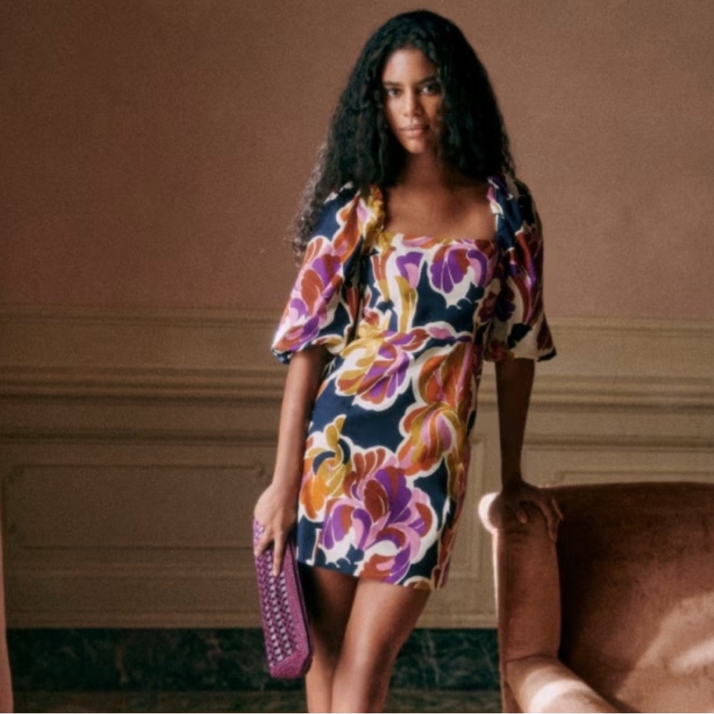 ISO Sezane Paradise Print Dress